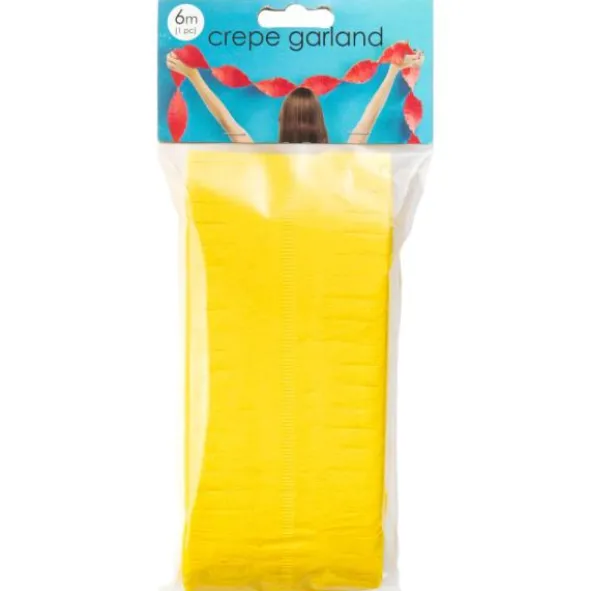 Crepe Girlang Gul 6m