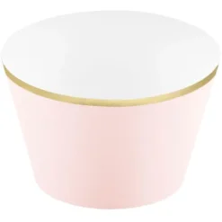 Cupcake Wrappers Guldkant Rosa