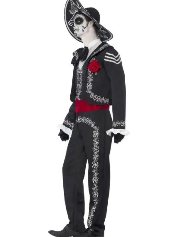 Day of The Dead Kostym Senor Bones Maskeraddräkt (Medium)