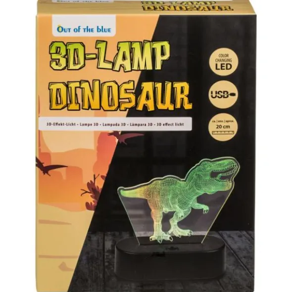 3D Dinosaurie Lampa