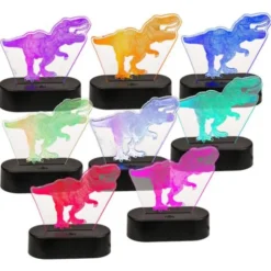 3D Dinosaurie Lampa