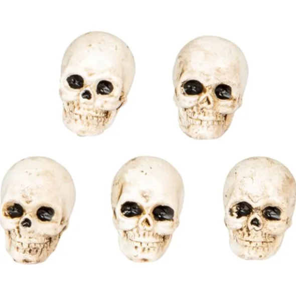 Dödskallar Mini Dekoration (5-pack/1,5 x 2 x 2,3 cm)