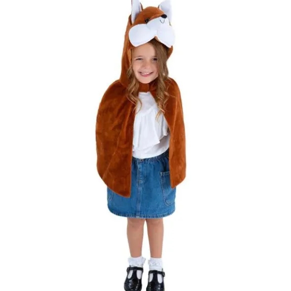 Deluxe Räv Plush Cape Barn 4-7 år