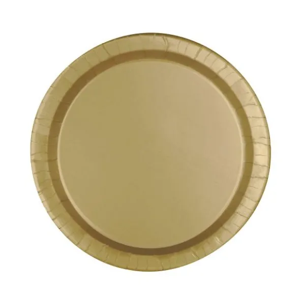 Desserttallrikar Guld 8-pack