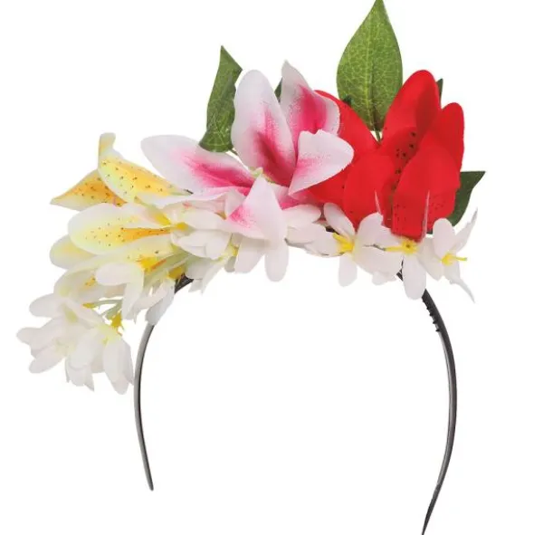 Diadem med Orkidéer & Blad