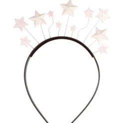 Diadem Med Stjärnor Vit & Glitter