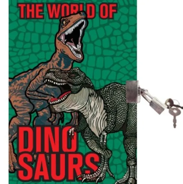 Dinosaurie Dagbok med Lås