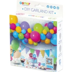 DIY Ballonggirlang Färgglad