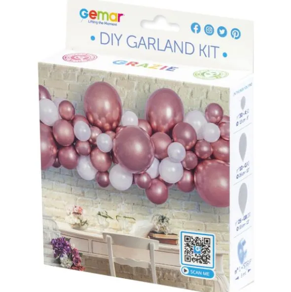 DIY Ballonggirlang Roséguld