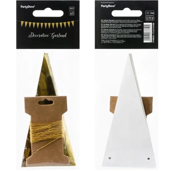 DIY Flaggirlang Guld
