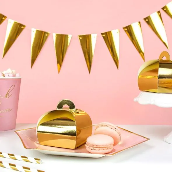 DIY Flaggirlang Guld