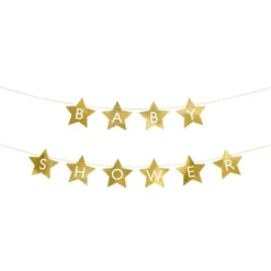 DIY Girlang Babyshower Guld