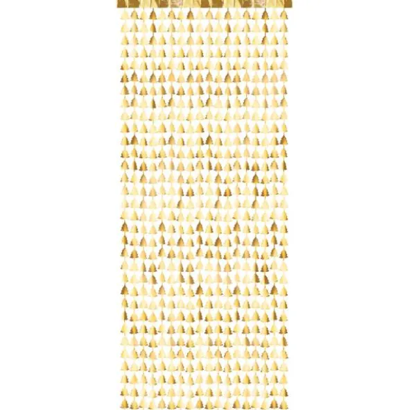 Draperi Julgranar Guld
