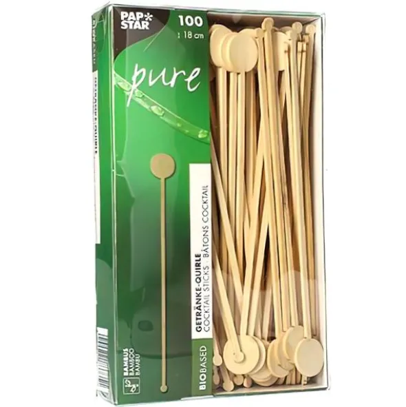 Drinkpinnar Bambu 100-pack
