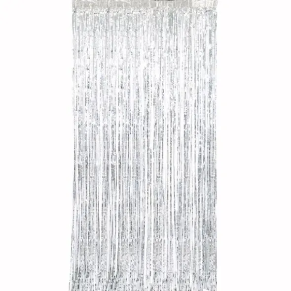 Dörrdraperi Metallic Silver