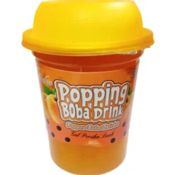 Dryck med Poppar Boba Gul Persika 350 ml
