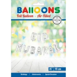Eid Mubarak Ballonggirlang Kit Silver