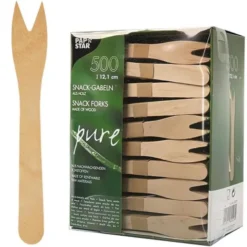 Engångsgafflar Trä 500-pack