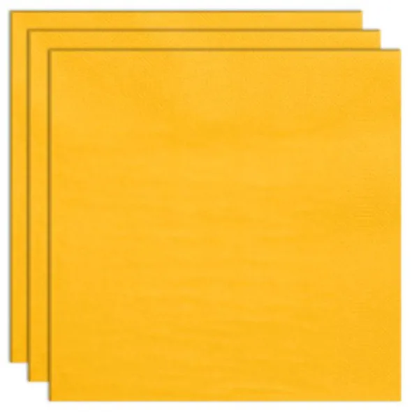 Engångsservetter Gul 24 cm 20-pack