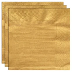 Engångsservetter Guld 24 cm 20-pack
