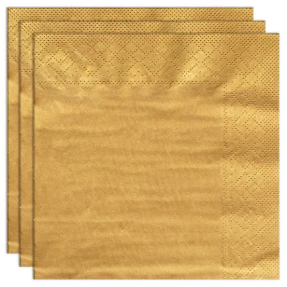 Engångsservetter Guld 24 cm 20-pack