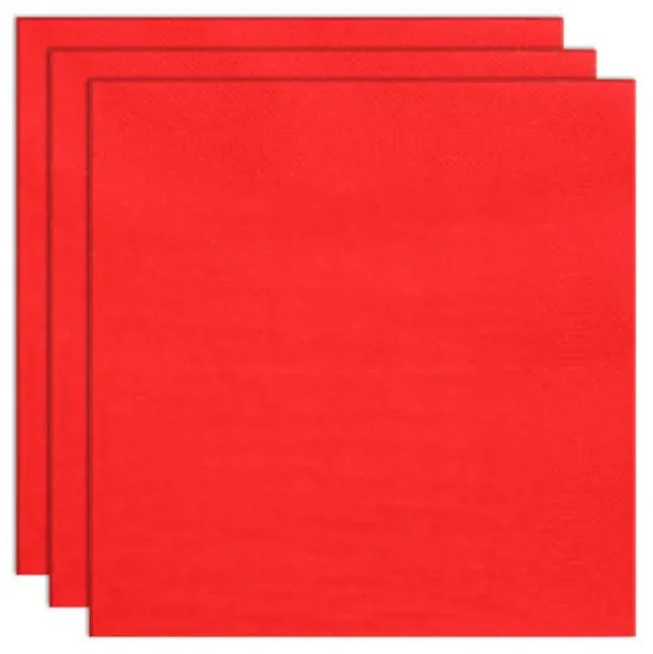 Engångsservetter Röd 24 cm 20-pack
