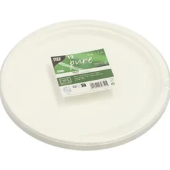 Engångstallrikar Sockerrör 26 cm 12-pack