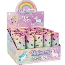 Enhörning Färgpennor i Tub 8 cm 12-pack