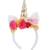 Enhörnings Diadem med Rosa Blommor