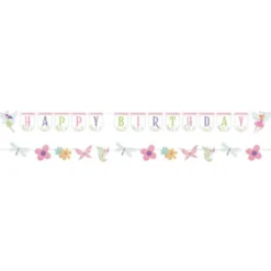 Fairy Forest Girlanger Happy Birthday