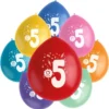 Födelsedagsballonger Monster 5 år