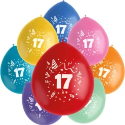 Födelsedagsballonger 17 år