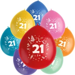 Födelsedagsballonger 21 år