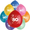 Födelsedagsballonger 80 år