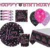 Födelsedagsset Glitter Rosa 41-pack