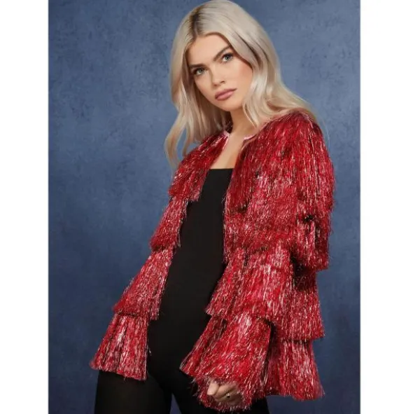 Festival Jacka Glitter Fever Collection Röd L1X (L/XL (44-50))