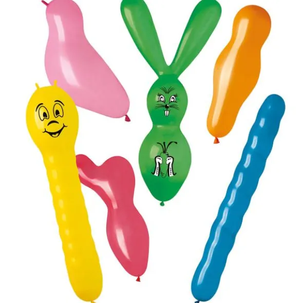 Figurballonger Djur Färgmix Matt 6-pack