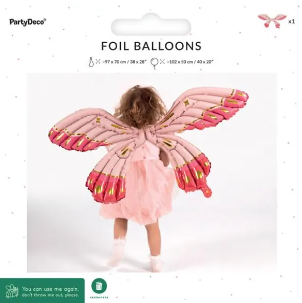 Fjärilsvingar Uppblåsbara Rosa