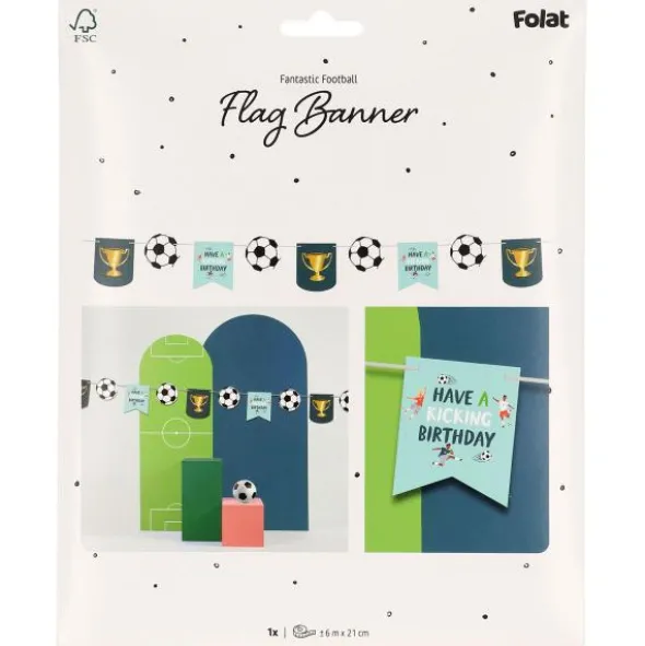 Flaggirlang Fotbollskalas 6 m