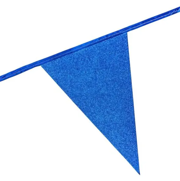Flaggirlang Glitter Mörkblå