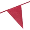 Flaggirlang Glitter Röd