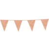 Flaggirlang Glitter Rosé Guld