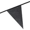 Flaggirlang Glitter Svart