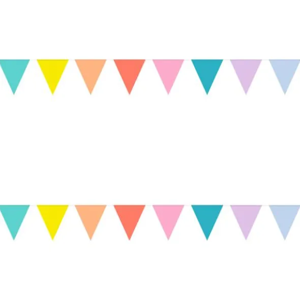 Flaggirlang Pastell