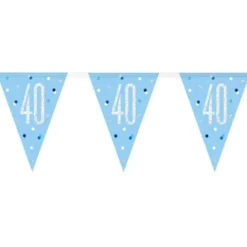 Flaggirlang 40 År Blå & Silver