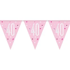 Flaggirlang 40 År Rosa & Silver