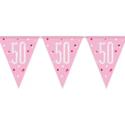 Flaggirlang 50 År Rosa & Silver