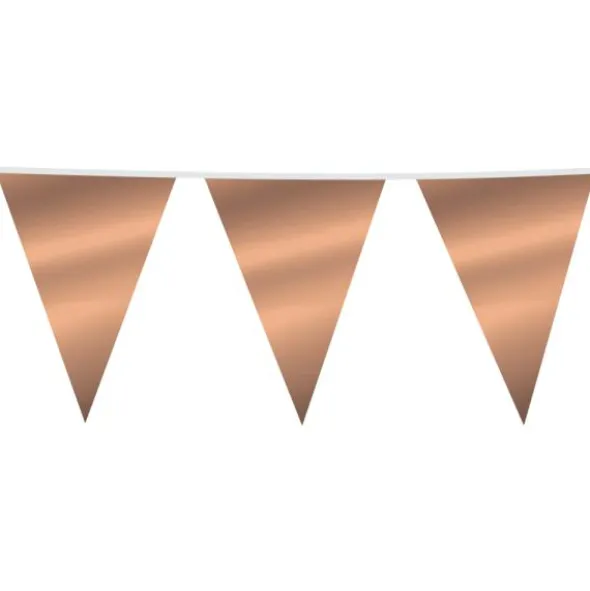 Flaggirlang Stor Roséguld