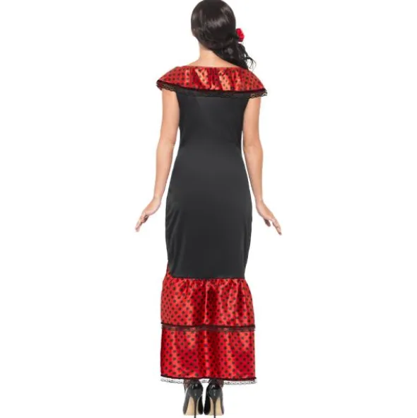 Flamenco Klänning Maskeraddräkt (Small (Strl. 36-38))