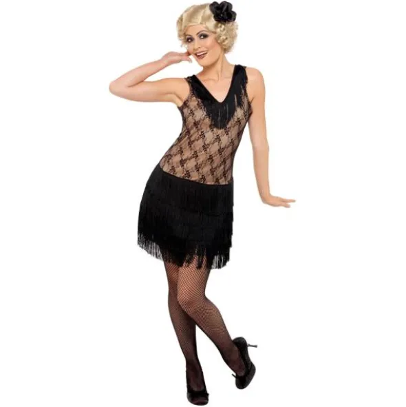 Flapperklänning All That Jazz Maskeraddräkt (Small (Strl. 36-38))
